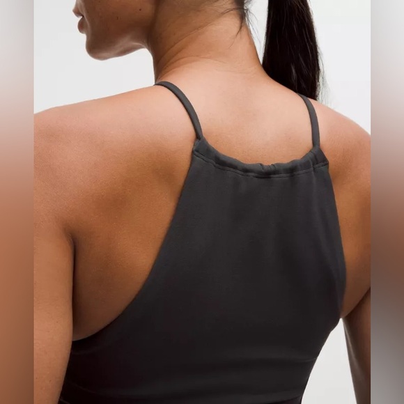 121 🆕🖤 Lululemon Stitch Trim Halter Tank SOTM - Black - Picture 5 of 15